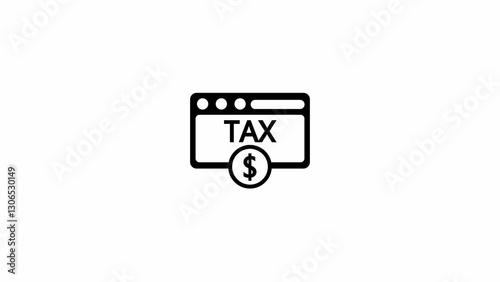 income tax income tax taxes money business dollar cash.This Tax icon is suitable for Financial consulting, accounting, economic, etc.