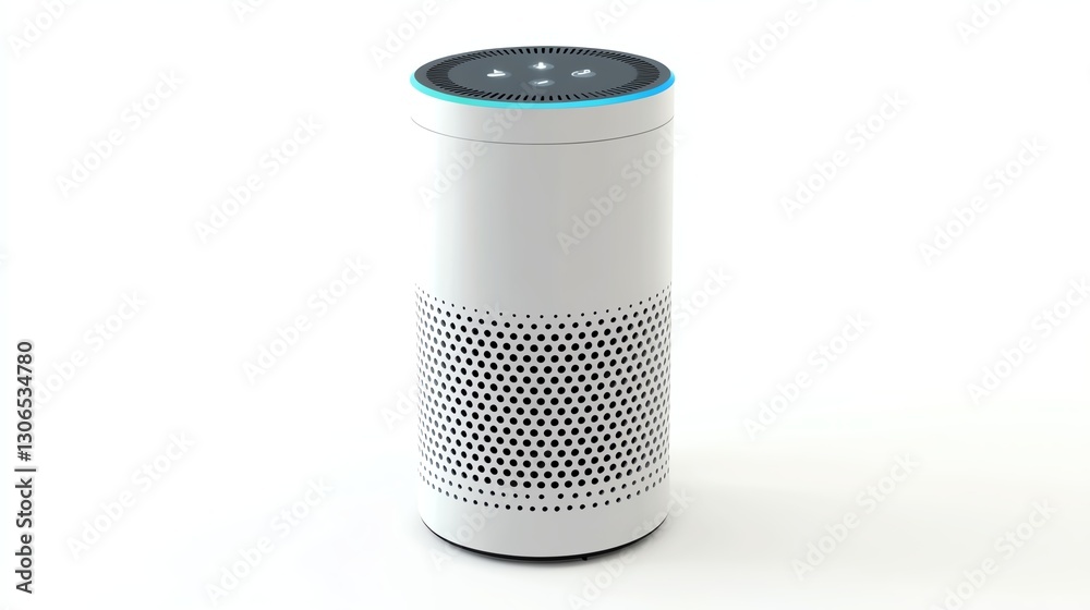 Smart speaker, white isolated background Smart speaker, white isolated background