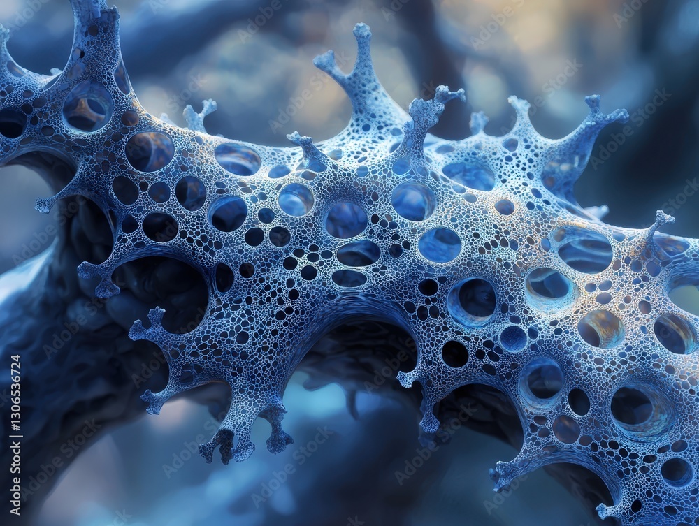 Intricate Blue Coral Structure Analysis Intricate Blue Coral Structure Analysis