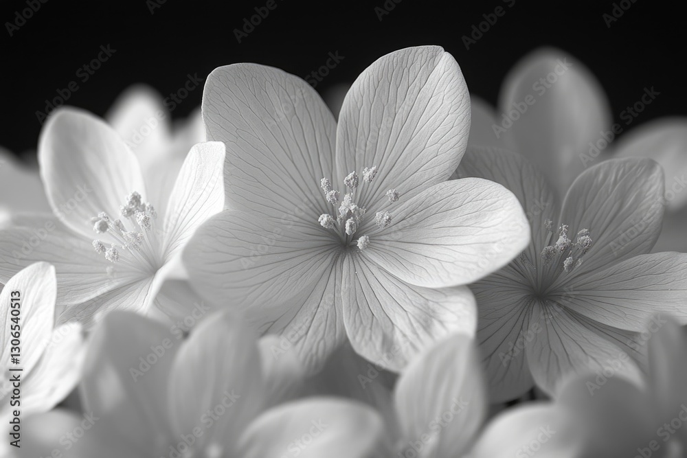 Fototapeta premium A close-up shot of a bunch of white flowers