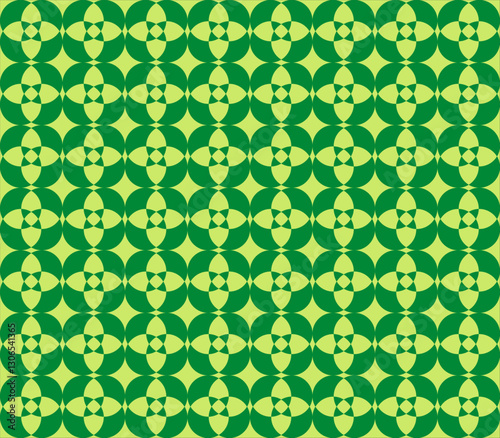Green flower circle background