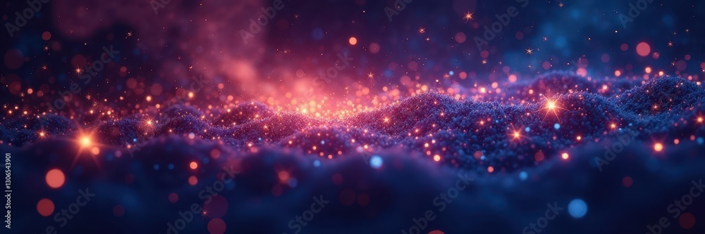 Fototapeta premium Isolated twinkling stars, celestial dust, cosmic sparkle, science, stars