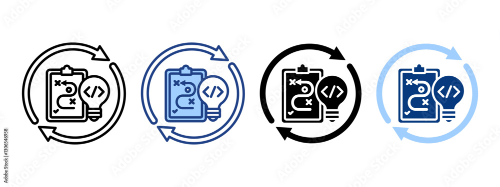 Obraz premium Planning Simple Icon Vector Illustration Concept
