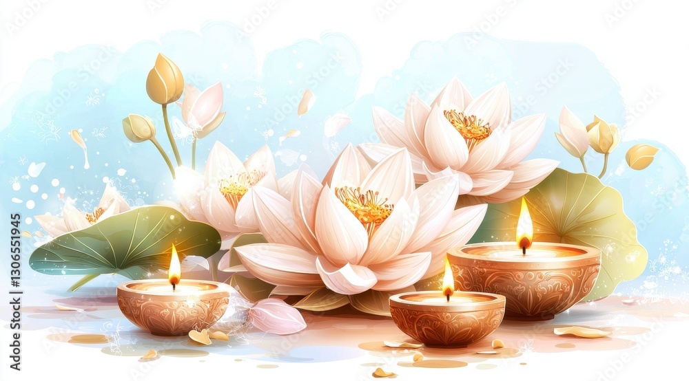 Obraz premium Lotus Bloom Serenity