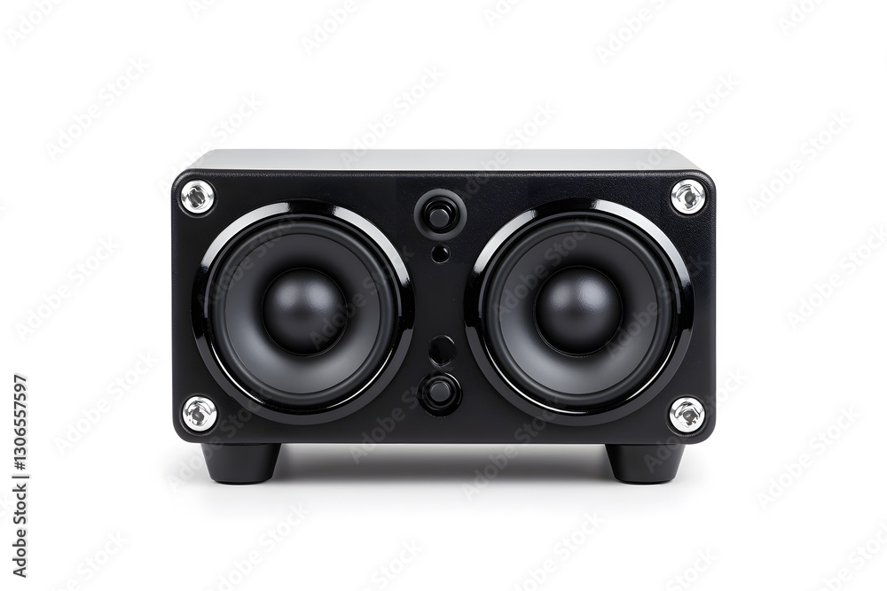 Obraz premium Audio speaker isolated on white background