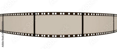 Wallpaper Mural Retro film strip with blank frames for photo video content nostalgic vintage design on white Torontodigital.ca