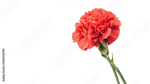 Carnation flower isolated on a white background