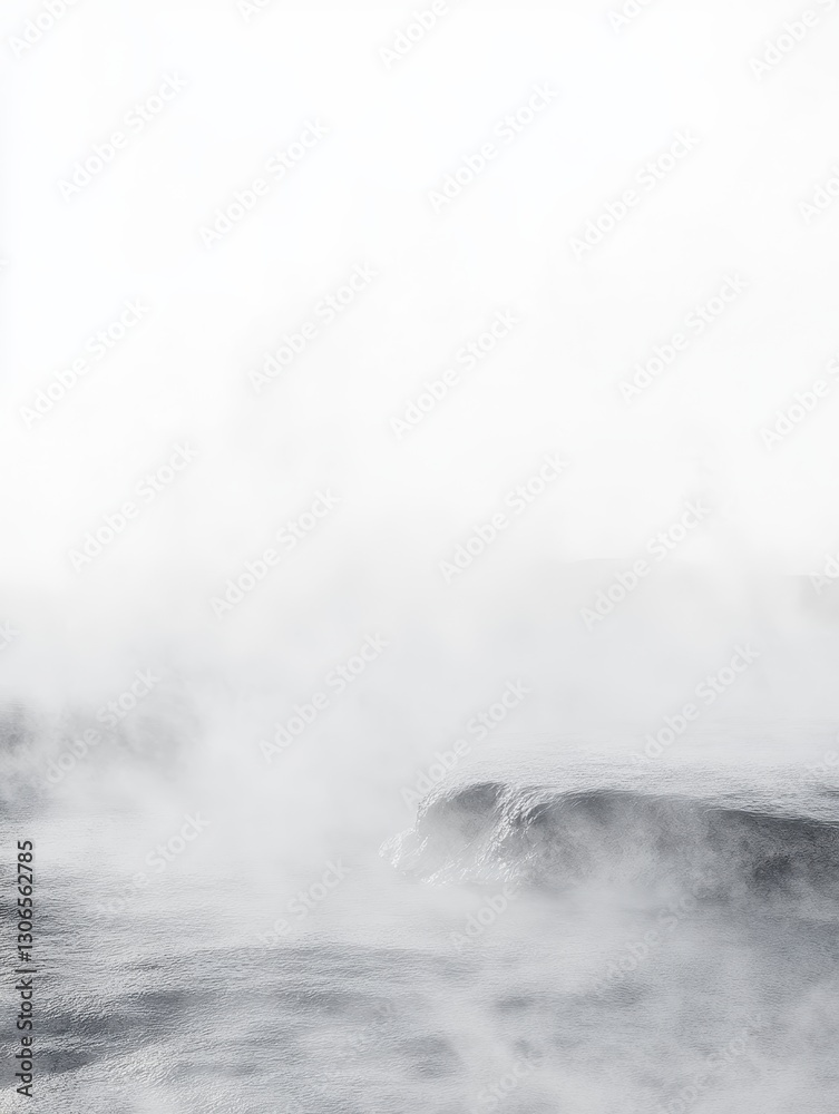 Fototapeta premium Misty Gray Landscape with Subtle Light and Shadow