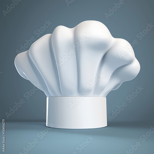 Culinary arts symbolized by 3D Chef Hat Icon.