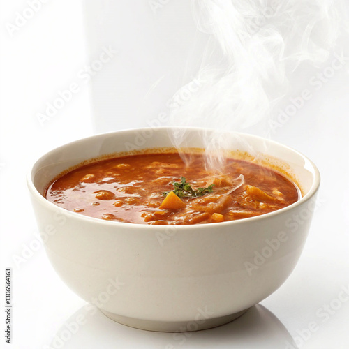 bowl of soup with meat