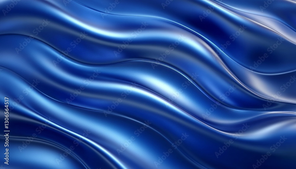 Blue Metallic Flowing Waves Abstract Background, Modern, Technology, Futuristic Wallpaper Design Blue Metallic Flowing Waves Abstract Background, Modern, Technology, Futuristic Wallpaper Design