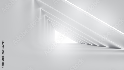 Abstract Futuristic empty floor and room Sci-Fi Corridor With light for showcase,room,interior,display products.Modern Future cement floor and wall background technology interior concept.3d render