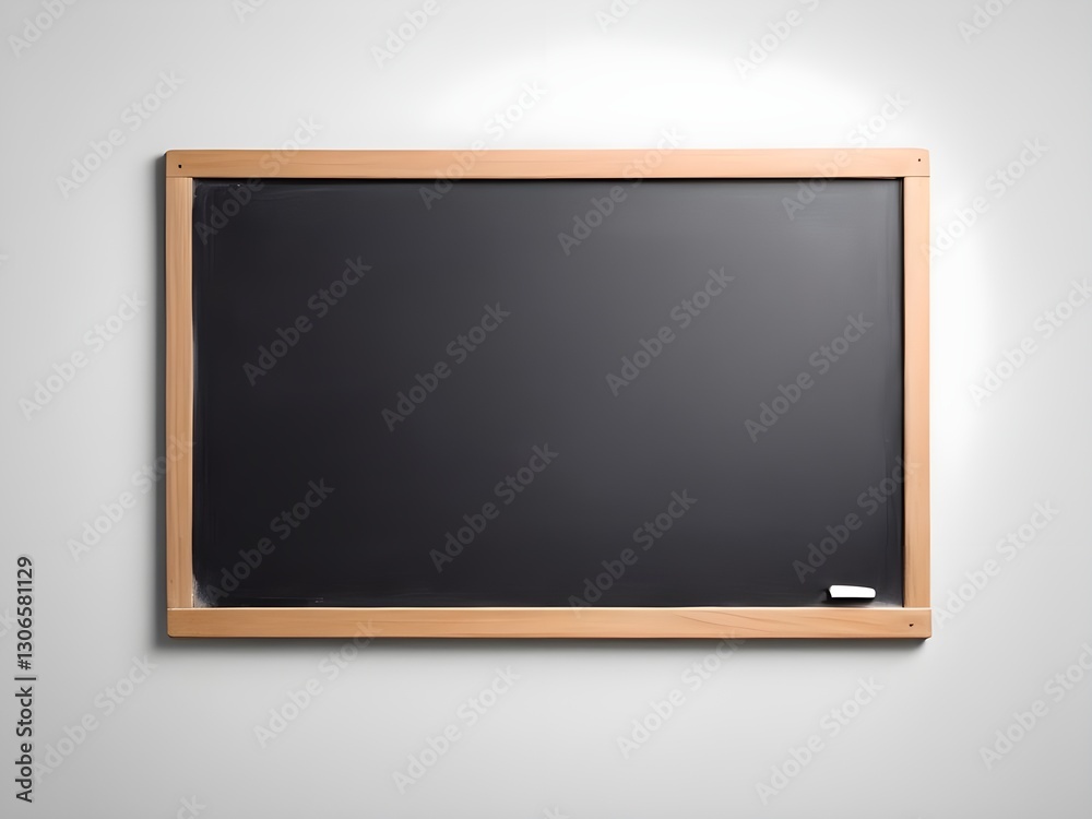 A empty blackboard on a wall isolated background A empty blackboard on a wall isolated background