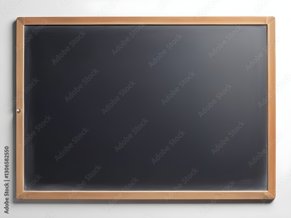 A empty blackboard on a wall isolated background A empty blackboard on a wall isolated background