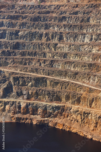 Obraz na płótnie Open cast minery. Corta Atalaya. Minas de Riotinto. Andalucia, Spain w salonie