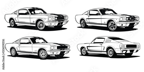 Classic Car Illustration