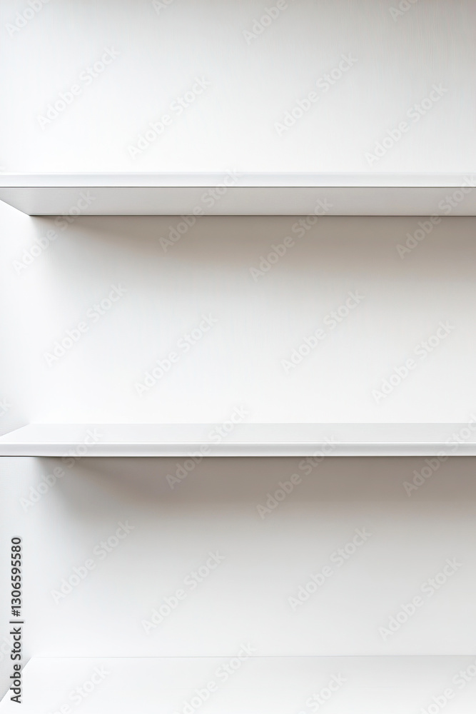 custom made wallpaper toronto digitalEmpty white shelves offer a minimalist design space for interior decoration ideas