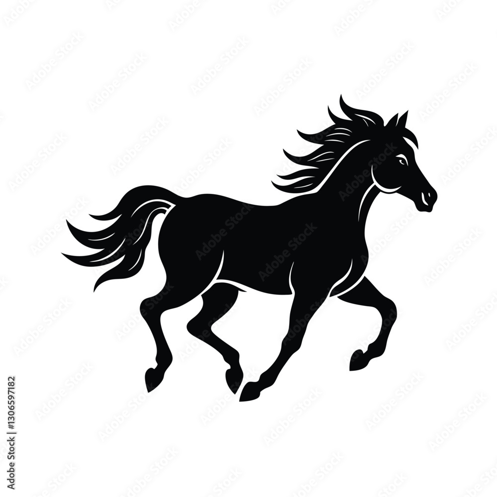 Obraz premium horse vector illustration