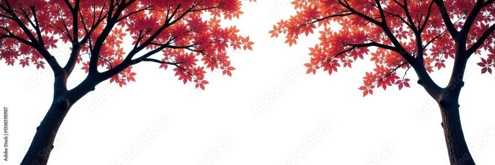 Dark tree branches isolated on white background, wood, trees, foliage Dark tree branches isolated on white background, wood, trees, foliage