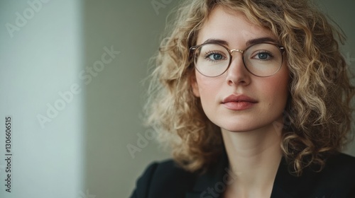 Confident Woman Portrait for Office Setting.