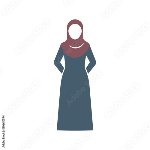Muslim woman in hijab, Modern Muslim women in traditional hijabs.