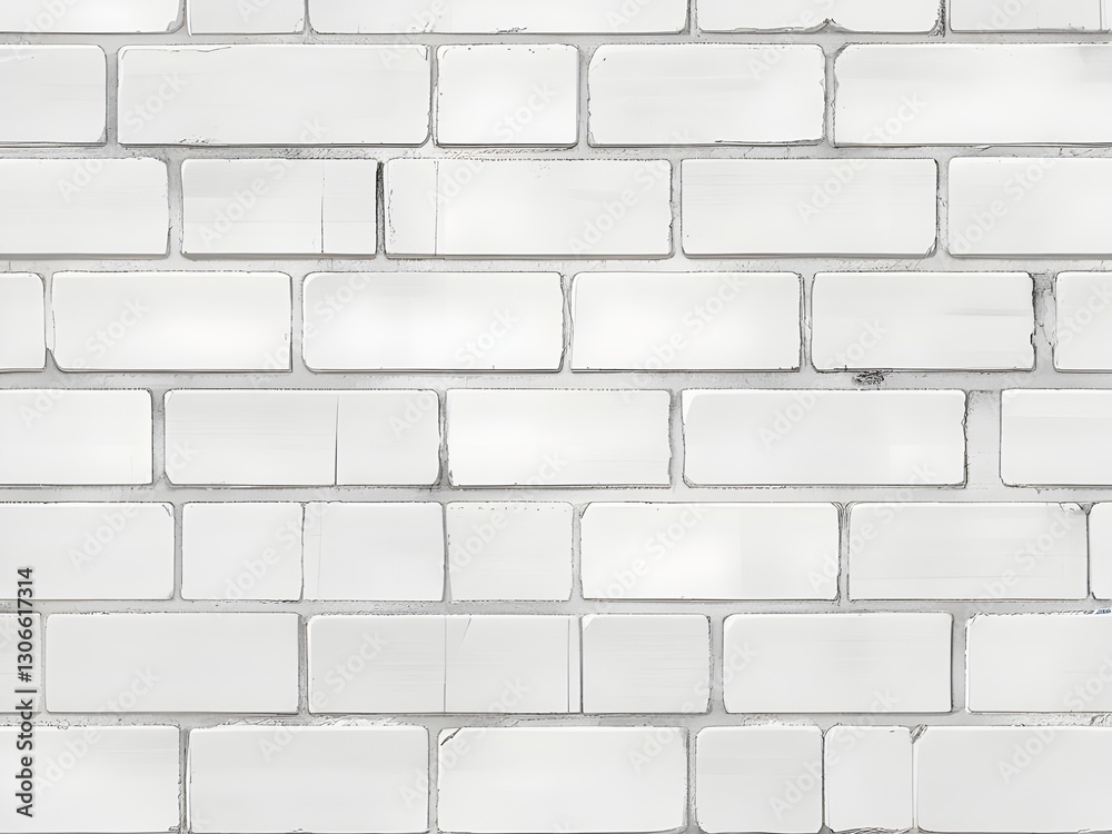 Obraz premium Abstract white brick wall texture pattern background