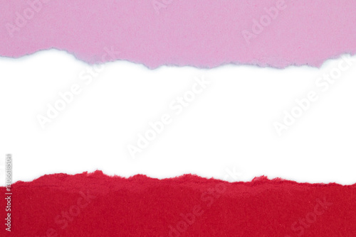 Color Paper with torn edge and space
