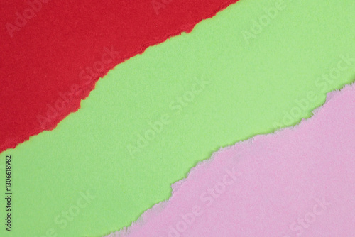 Color Paper with torn edge and space
