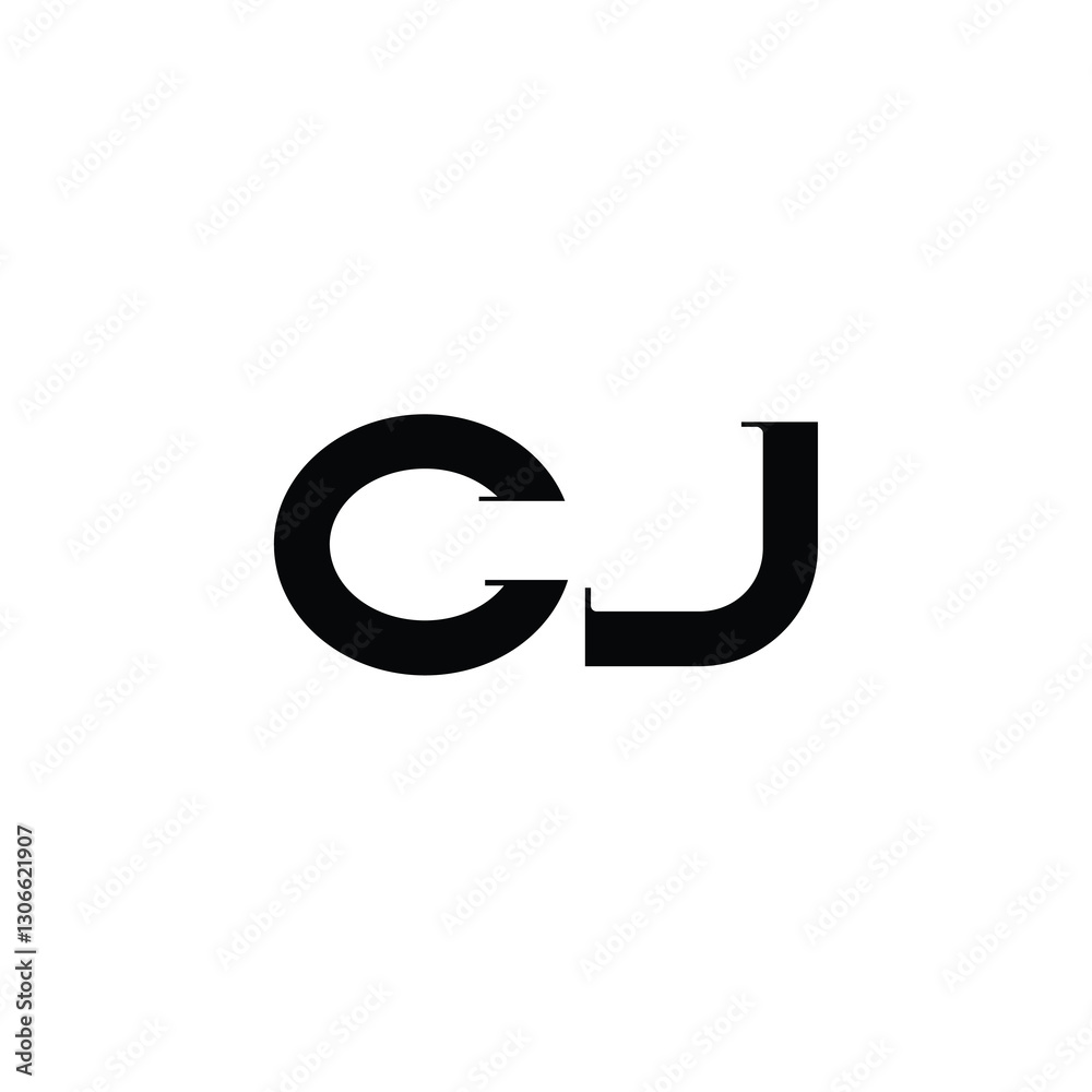 CJ monogram logo design letter text name symbol monochrome logotype alphabet character simple logo CJ monogram logo design letter text name symbol monochrome logotype alphabet character simple logo