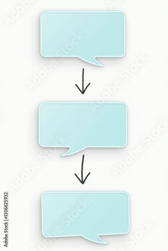 Effective Communication & Understanding Process: Vector Diagram with Colorful Speech Bubbles, Business Collaboration, Clarity, and Information Exchange for Presentation & Marketing