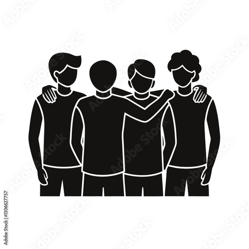man and woman silhouette vector illustration