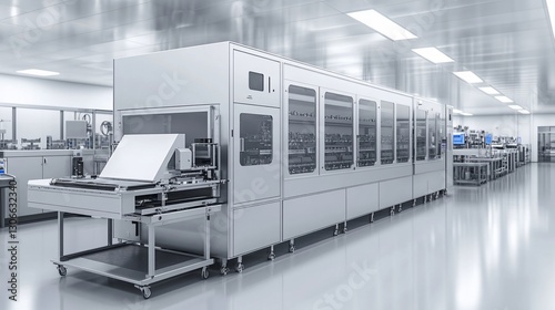 Automated production line in cleanroom facility
