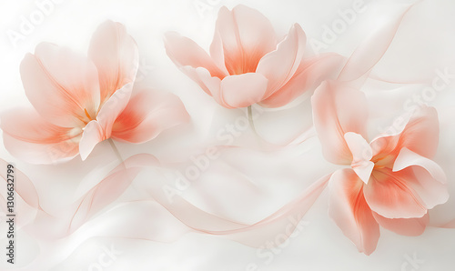 flowers and leaves in pictures illustrator2D