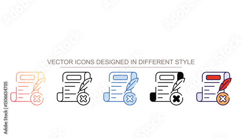 No Historian icon design with white background stock illustration