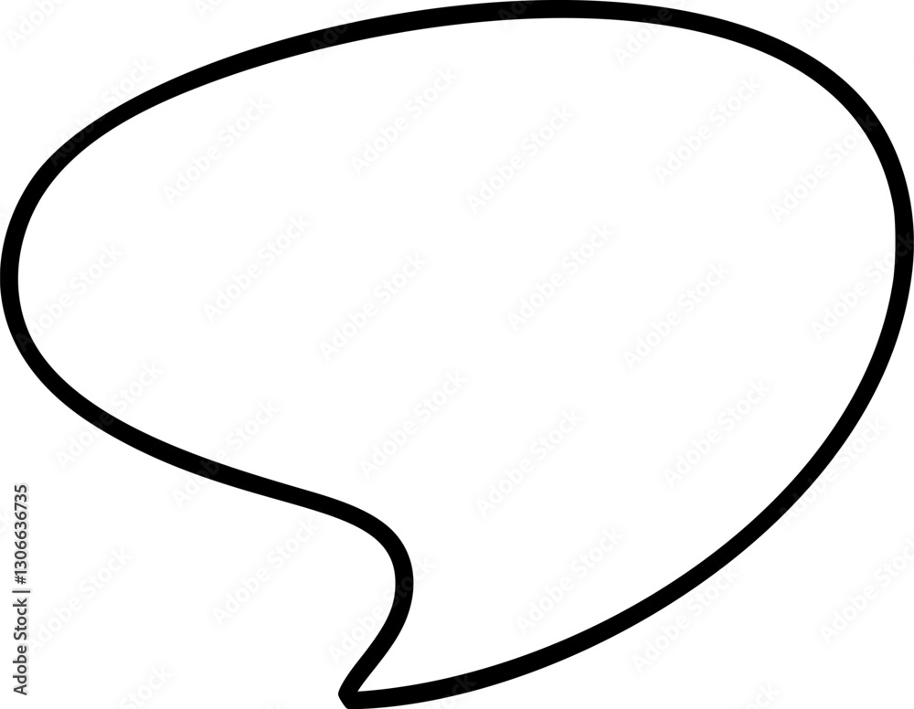 Empty speech bubble vector provides space for dialogue, questions, or comments, encouraging communication and expression Empty speech bubble vector provides space for dialogue, questions, or comments, encouraging communication and expression