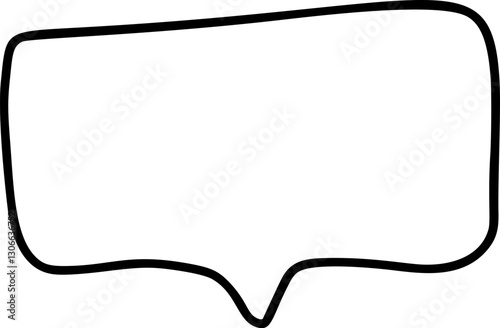 Blank speech bubble vector ideal for creating dialogue, questions, or exclamations in comics, social media, or educational materials