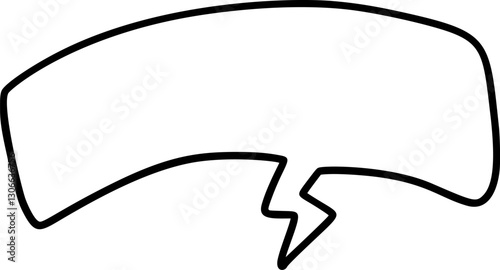 Blank speech bubble vector ideal for creating dialogue, questions, or exclamations in comics, social media, or educational materials for comics
