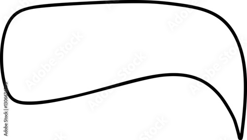 Blank speech bubble vector ideal for creating dialogue, questions, or exclamations in comics, social media, or educational materials for comics