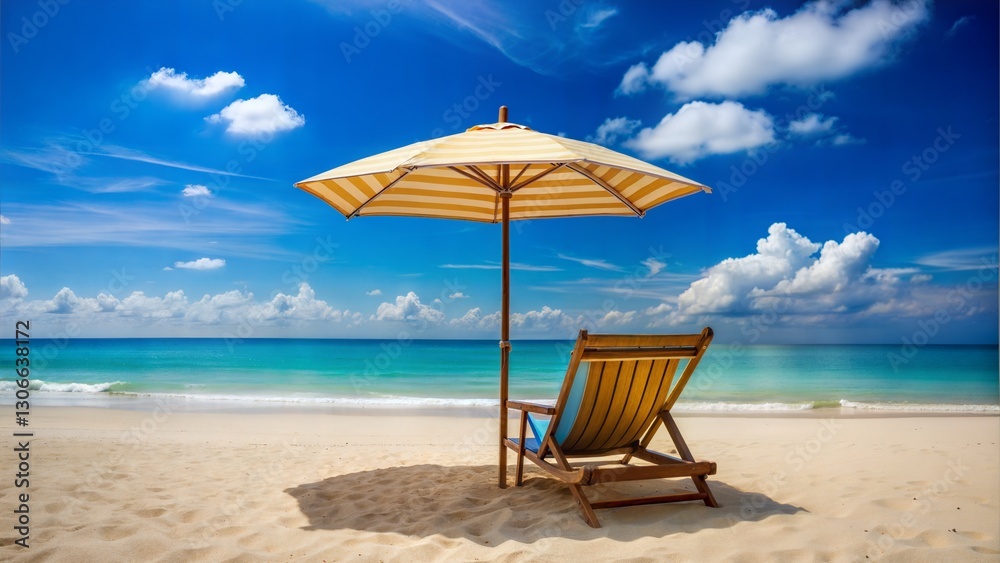 Obraz premium Umbrella and Chair Escape.