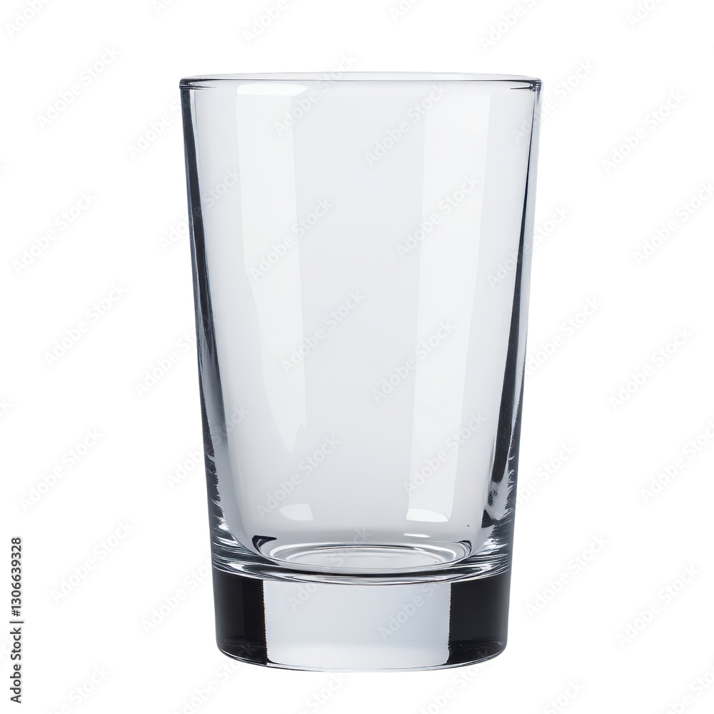 Cylindrical Drinking Glass with Wider Rim and Flat Base Cylindrical Drinking Glass with Wider Rim and Flat Base