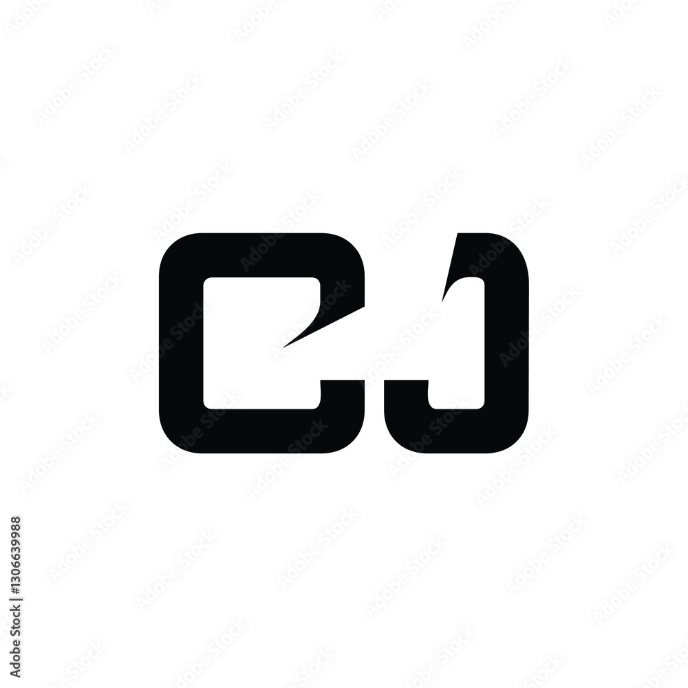CJ monogram logo design letter text name symbol monochrome logotype alphabet character simple logo CJ monogram logo design letter text name symbol monochrome logotype alphabet character simple logo