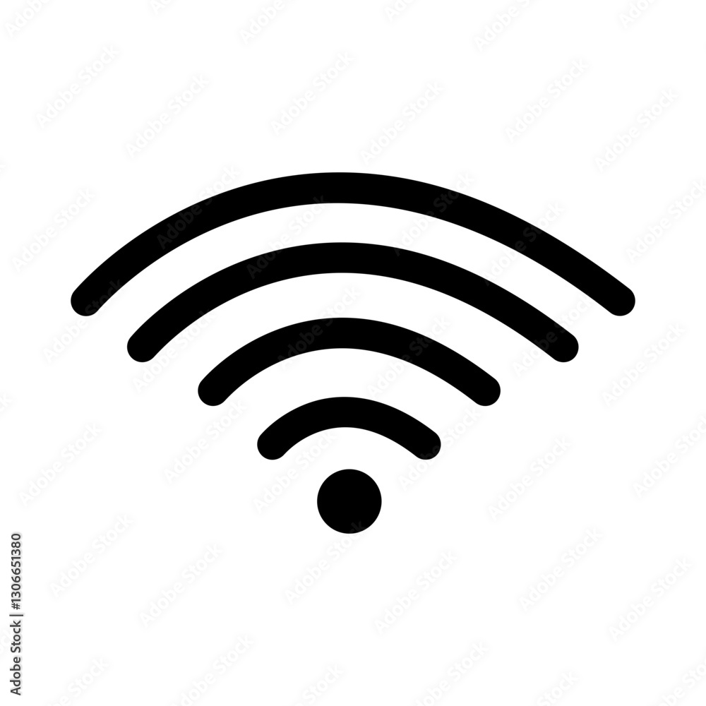 Wifi signal Vector Icon Wifi signal Vector Icon