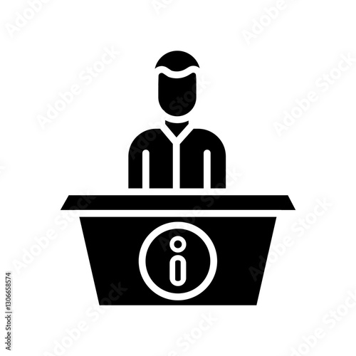 Information Desk Vector Icon