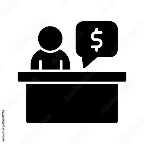 Fundraising Officer Vector Icon