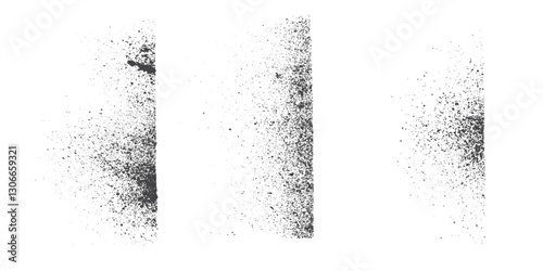 Noise grain background, pointillism dots gradient or dot work pattern, vector stipple effect. Grain noise halftone or grainy texture or dot work grain noise