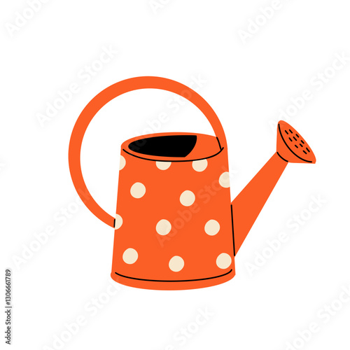 watering can, sprayer, spray gun vector clip art set. 