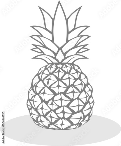 vector illustration of pineapple