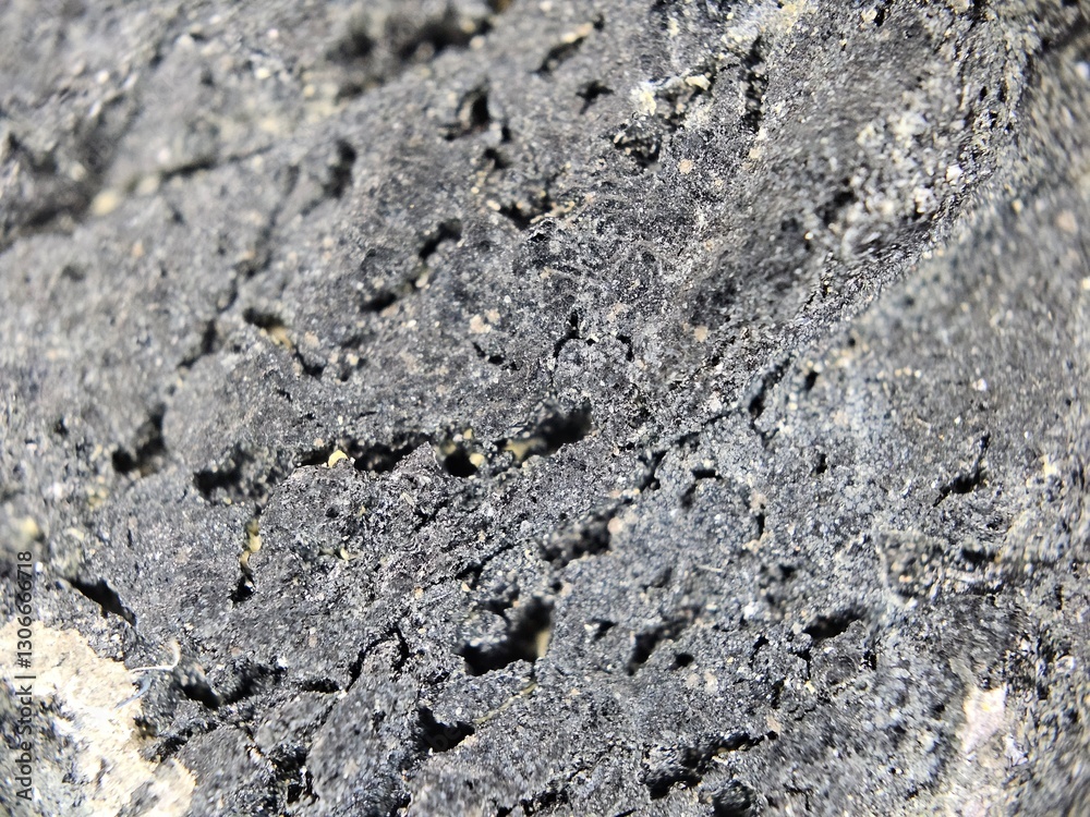 Micrograph of the surface of black tourmaline 2 Micrograph of the surface of black tourmaline 2