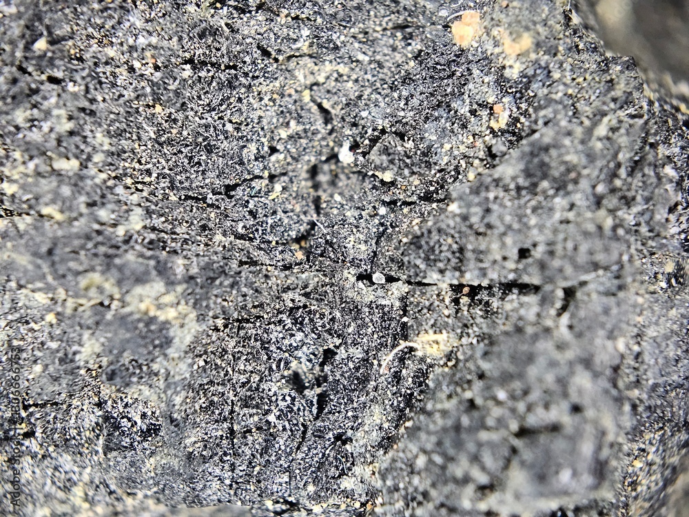 Micrograph of the surface of black tourmaline 3 Micrograph of the surface of black tourmaline 3