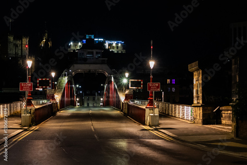 Newcastle, Tyneside at Night, River Tyne, England - United Kingdom.